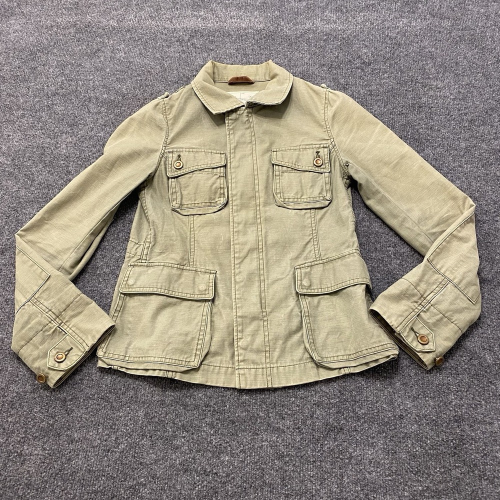 Adam Et Rope Full Zip Field Jacket Military Womens Size 36 Made in Japan